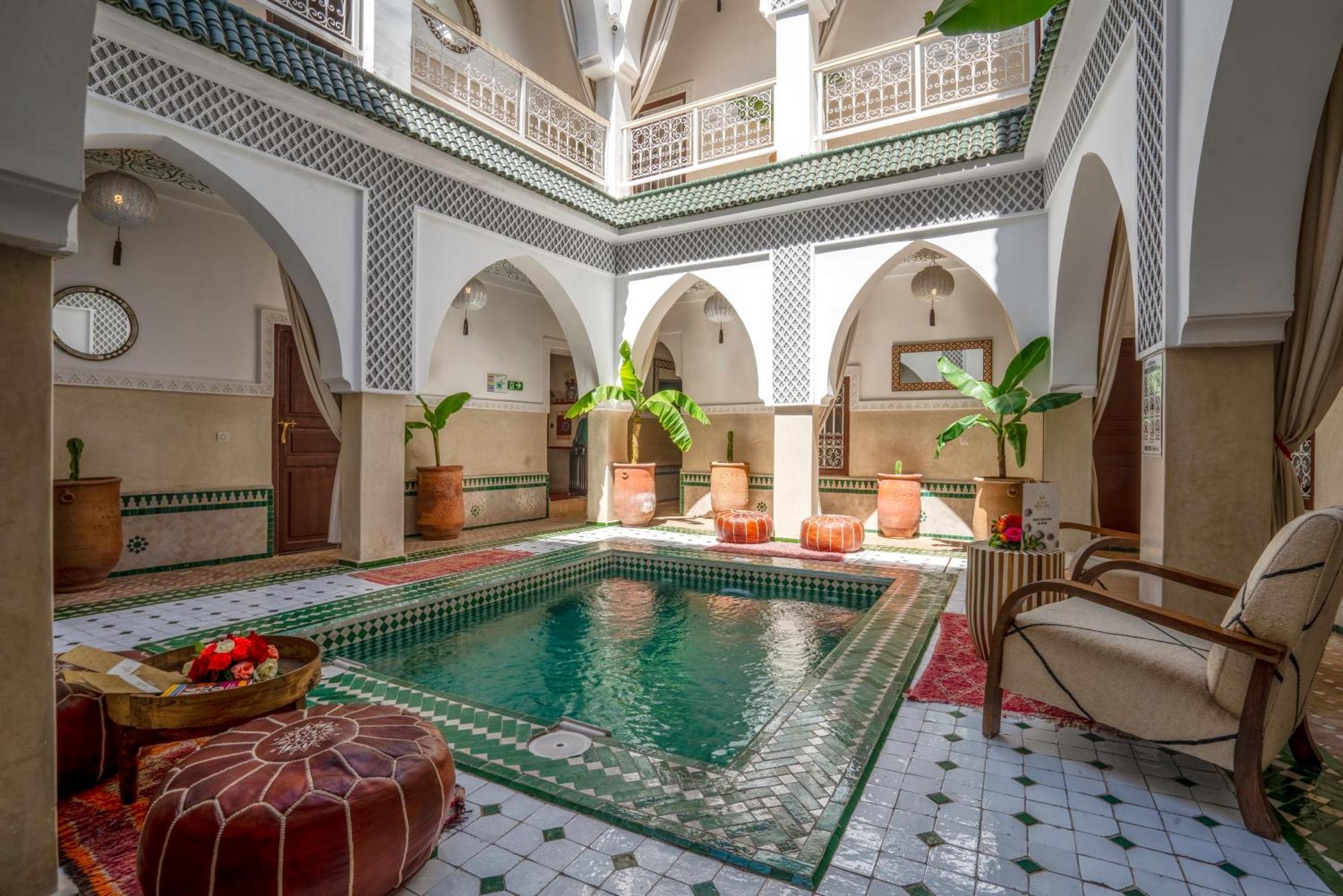 Hotel Riad Les Cornes De Gazelle Marrakesch Exterior foto