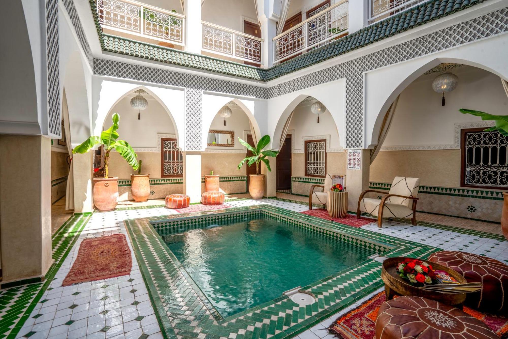 Hotel Riad Les Cornes De Gazelle Marrakesch Exterior foto