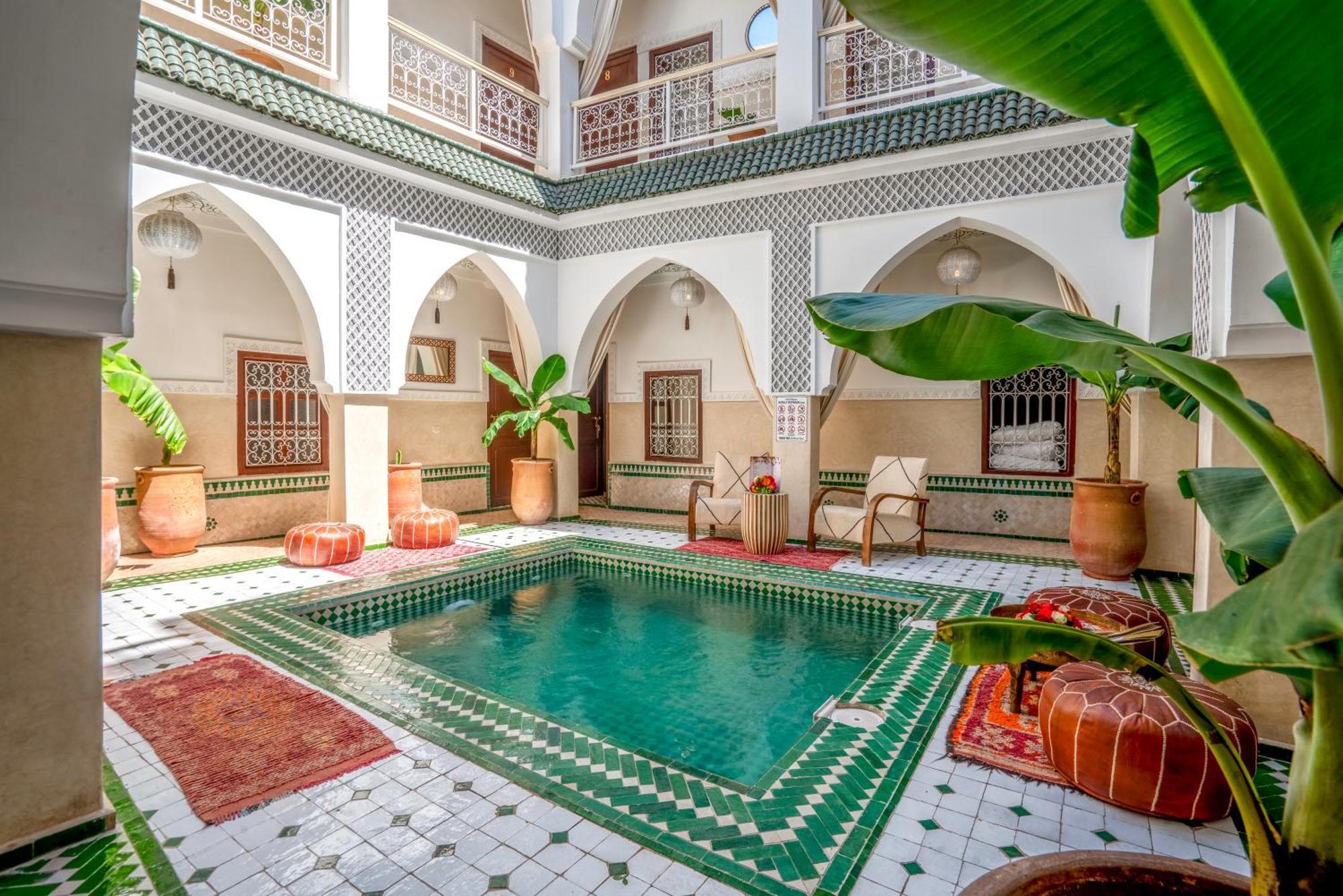 Hotel Riad Les Cornes De Gazelle Marrakesch Exterior foto